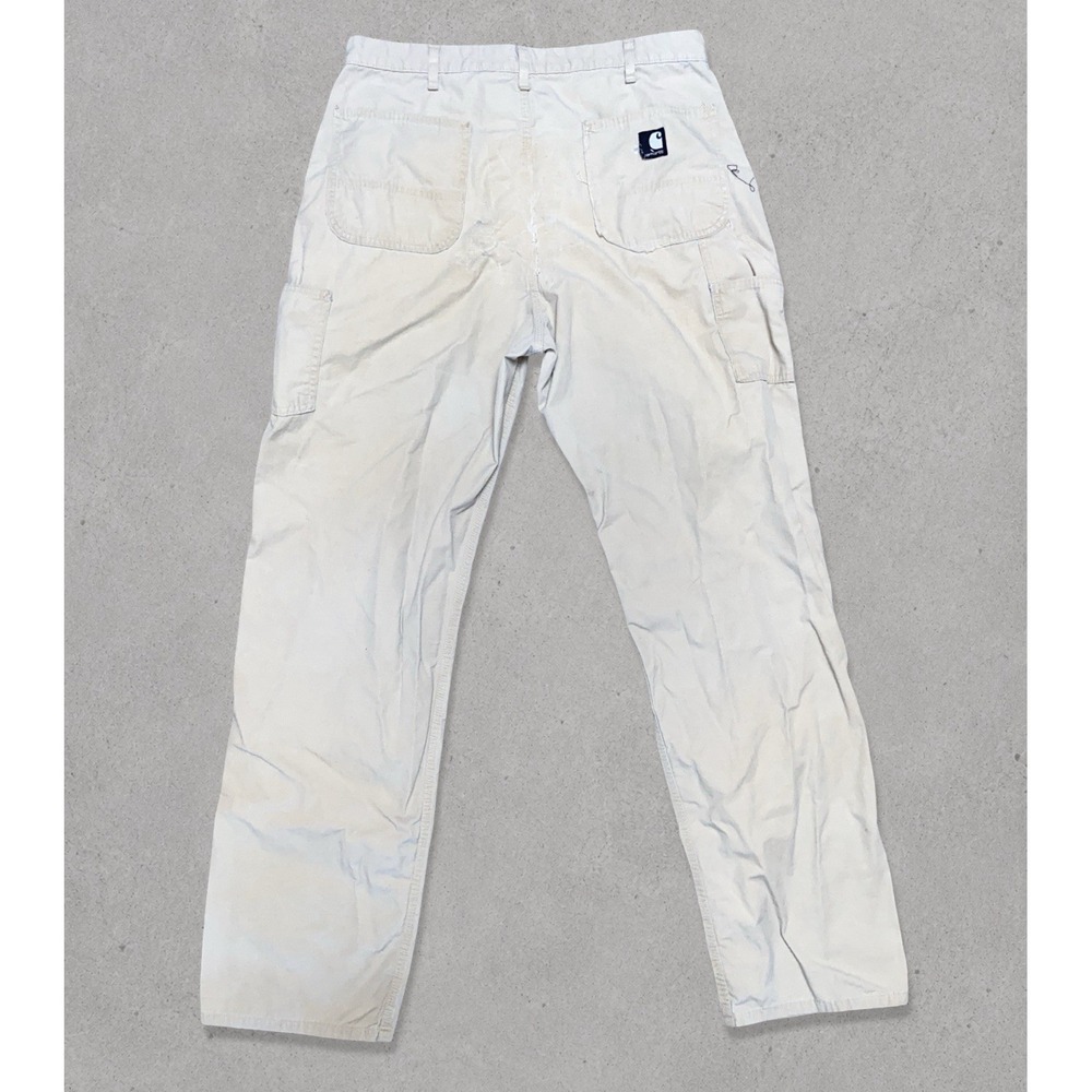 Carhartt B271 Work Dungaree Pants Carpenter Lightweight Distress Patina 36x36 09